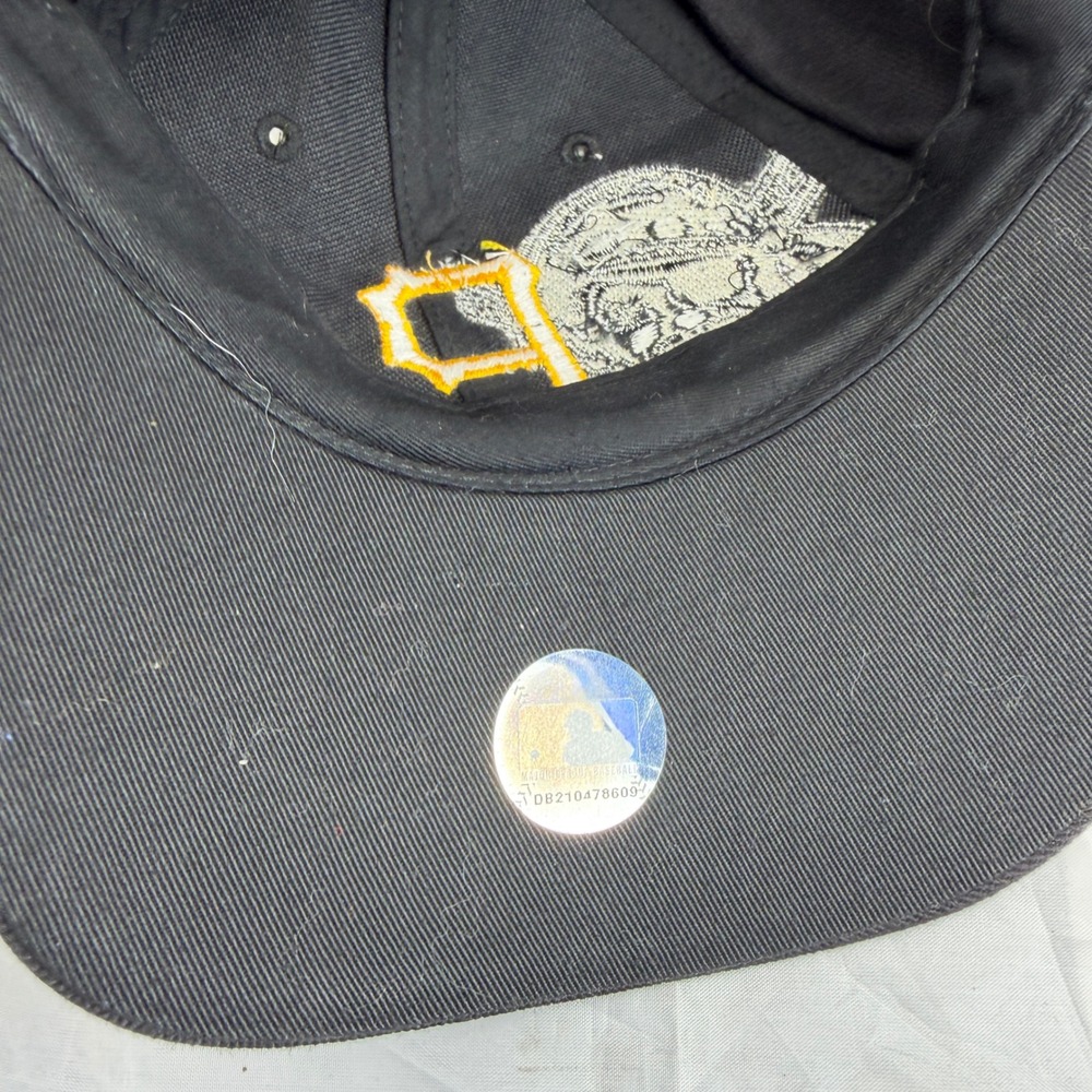 Twins Enterprise Pittsburgh Pirates MLB Baseball Cap Black Yellow Adjustable Hat - Picture 2 of 4